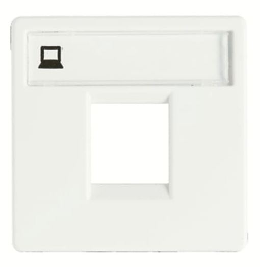 Cover plate Data connection 1 gang Alpin White - Stylo