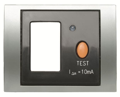 Cover switch Central cover plate Titanium - Olas