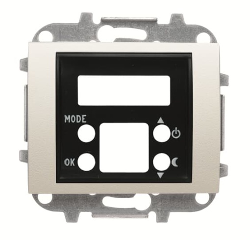 Cover thermostat for Thermostat Central cover plate Cream white - Olas
