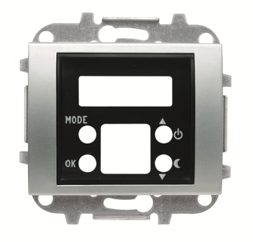 Cover thermostat for Thermostat Central cover plate Titanium - Olas