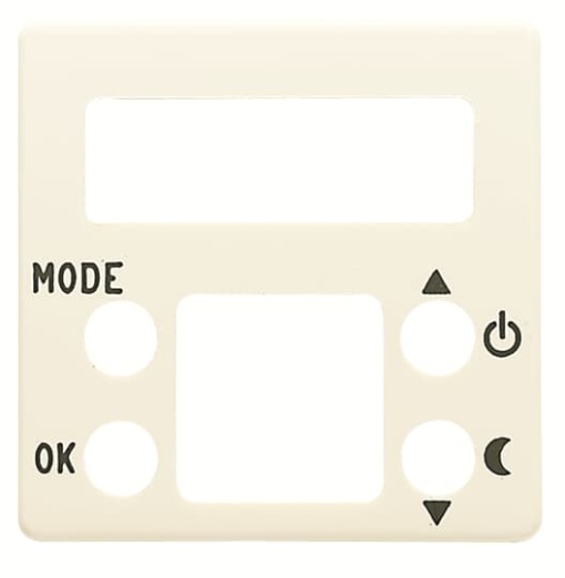 Cover plate Thermostat Alpin White - Stylo