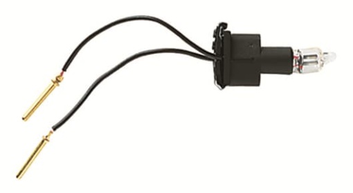 Lamp LED for labels Switchpush button White LED - ocean
