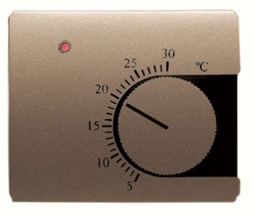Cover thermostat for Thermostat Turn button Bronze - Olas