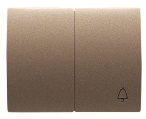Rocker switch Symbol "bell" for Switchpush button, Two-part rocker Bronze - Olas