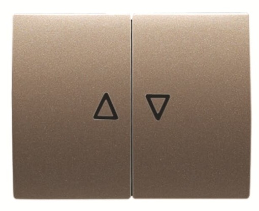 Cover blind Symbol "arrows" for Venetian blind, Two-part rocker Bronze - Olas
