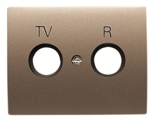 Cover TV-R SAT 1 gang Brass - Olas