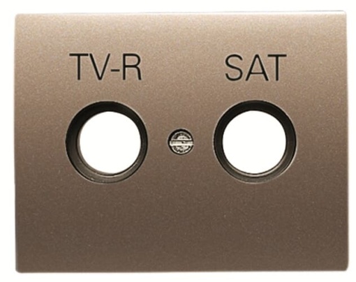 Cover TV-RSAT SAT 2 gang Brass - Olas