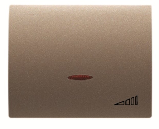 Cover dimmer Dimmer symbol for Switchdimmer Single push button Bronze - Olas