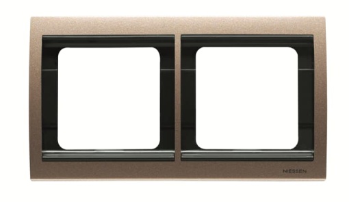 Frame 2gang Bronze - Olas