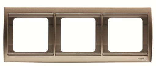 Frame 3gang Bronze - Olas