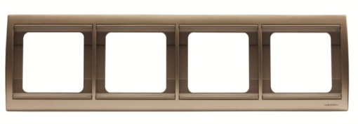 Frame 4gang Bronze - Olas