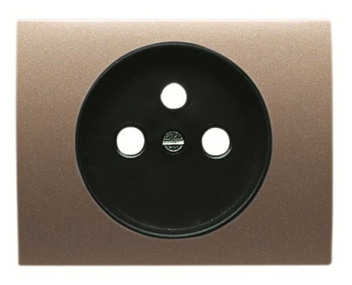 Cover socket outlet Socket outlet Central cover plate Bronze  - Olas