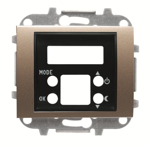 Cover thermostat Various symbols for Thermostat Central cover plate Bronze - Olas