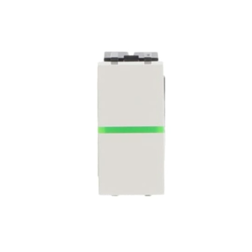 Switch 1way Rockerbutton Off switch 1pole with LED exchangeable White  Zenit