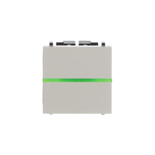 Switch 1way Rockerbutton Off switch 1pole with LED exchangeable White  Zenit