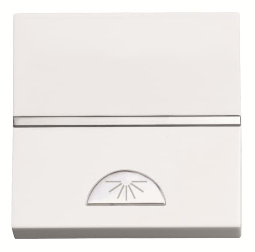 Pushbutton SP with light symbol  2M  White Symbol light Single push button Rocker 1 pole White  Zenit