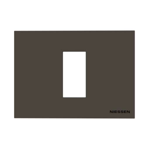 Frame 1 module 1gang Anthracite - Zenit