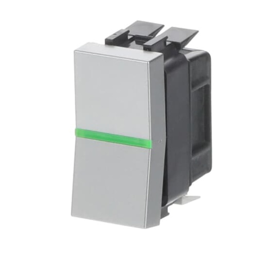 Switch 2way Rockerbutton Twoway switch with LED exchangeable Silver  Zenit