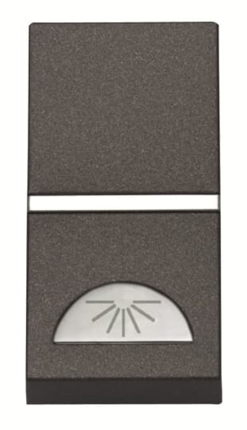 Pushbutton SP with light symbol  1M  Anthracite Symbol light Single push button Rocker 1 pole Anthracite  Zenit