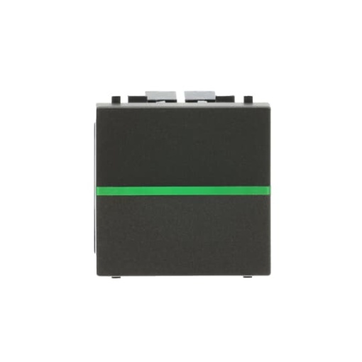 Switch 1way Rockerbutton Off switch 1pole with LED exchangeable Anthracite  Zenit