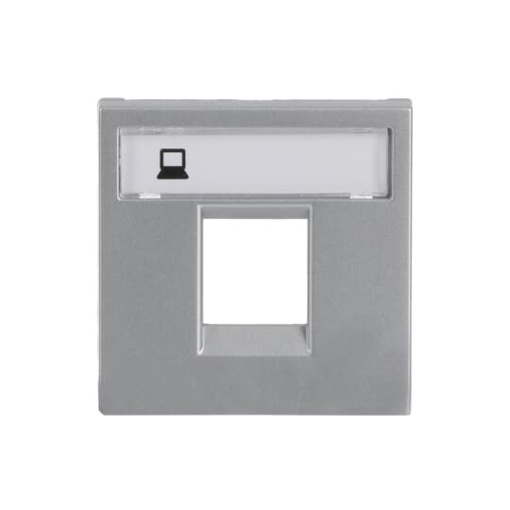 Cover plate Data connection 1 gang Silver - Zenit