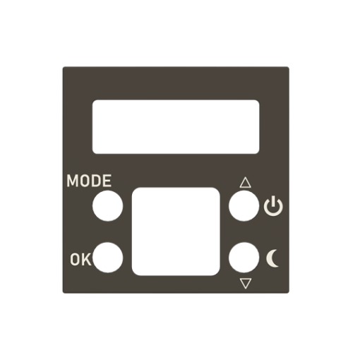 Cover plate for digital thermostat- 2M - Anthracite for Thermostat Central cover plate Anthracite - Zenit