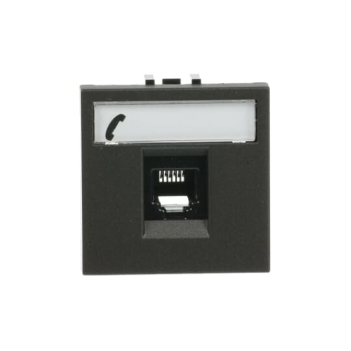 Telephone outlet Telephone 1 gang Anthracite  Zenit