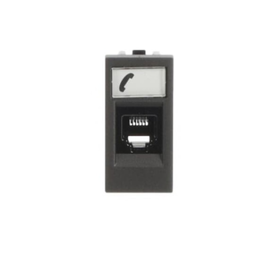 Telephone outlet Telephone 1 gang Anthracite  Zenit