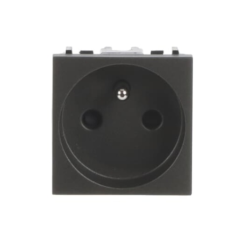 Socket outlet FR Without imprint Anthracite   Zenit