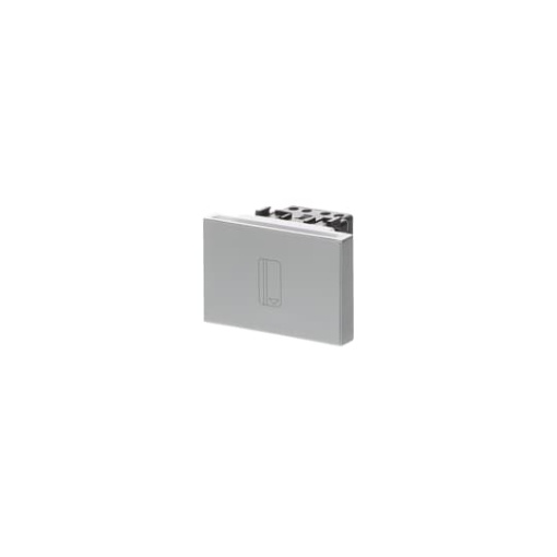 Card switch with LED exchangeable Silver - Zenit