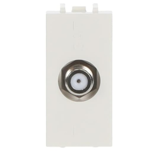 TV outlet Sat 1 gang White  Zenit