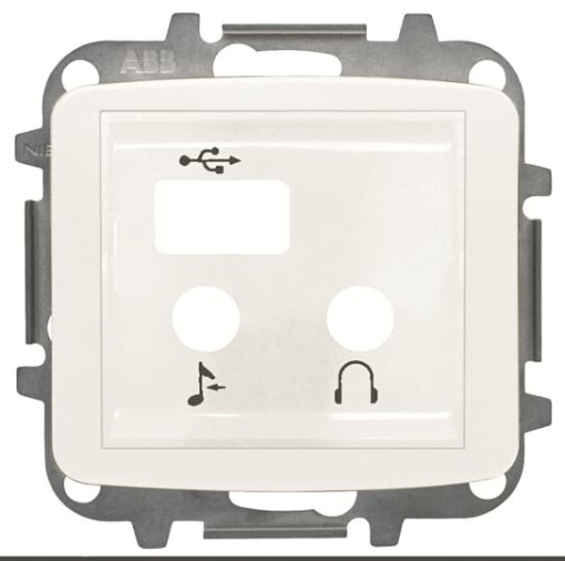 Cover sound USB Central cover plate White - Arco