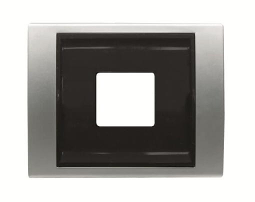 Cover USB charger USB 1 gangs Titanium  - Olas