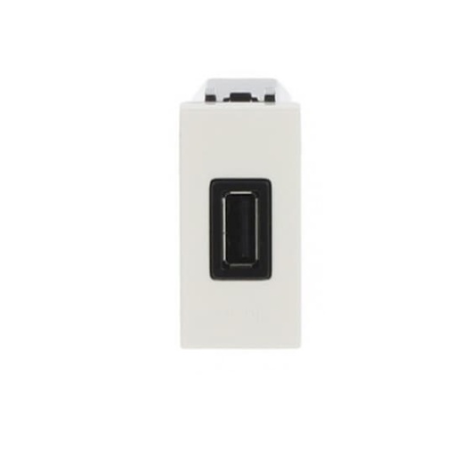 USB charger 750mA 1gang  1M  White Breakout cable USB A White  Zenit