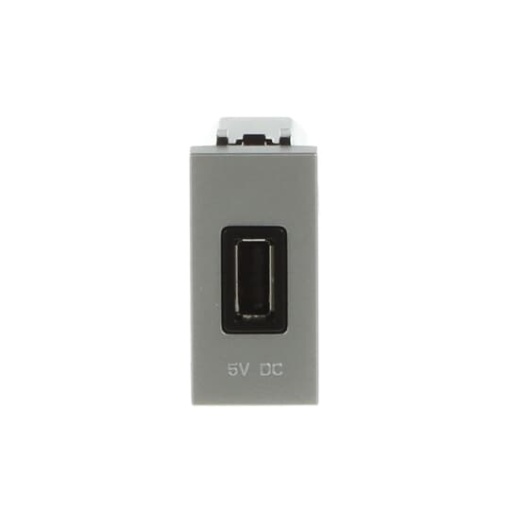 USB charger 750mA 1gang  1M  Silver Breakout cable USB A Silver  Zenit