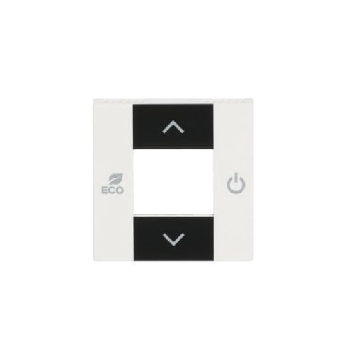 Cover platerocker Thermostat with Various symbols White - Zenit