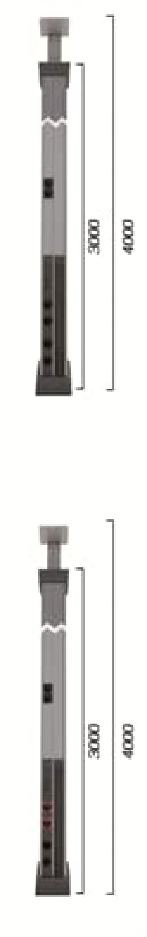 Column 6XSO  1X2RJ45 AN Surface mounting Anthracite  CEM