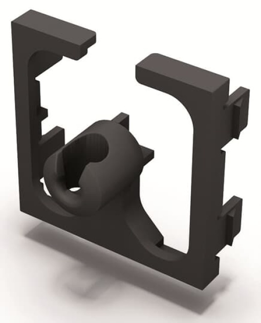 Female adapter organizer tube anthracite Anthracite  CEM
