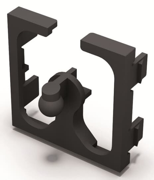 Male adapter organizer tube anthracite Anthracite  CEM