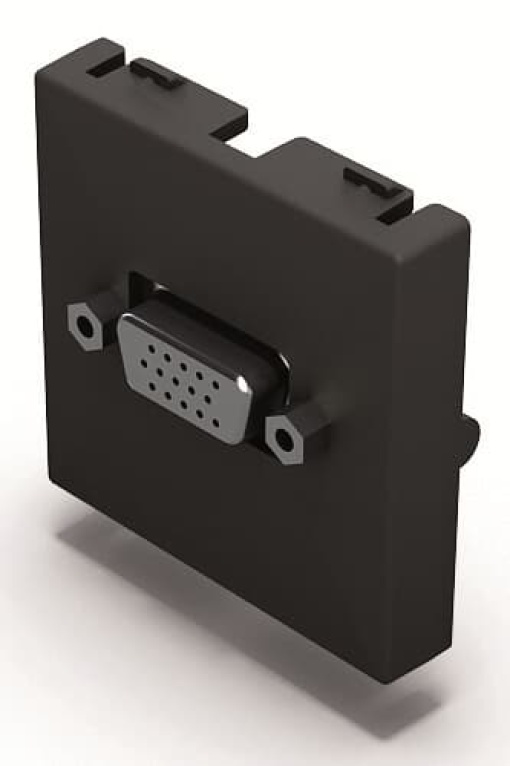VGA connector 2 modules VGA 1gang Anthracite