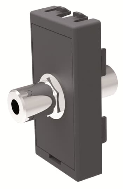F connector 1 module 1gang Anthracite