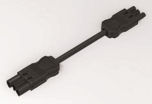 Cable 3m rapid connec malefemale black  CEM
