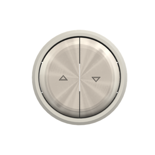 Rocker blind switch Symbol "arrows" for Venetian blind, Two-part rocker Chrome - Skymoon