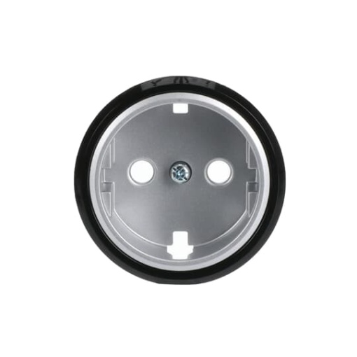 Cover socket outlet Without imprint Socket outlet Black  - Skymoon