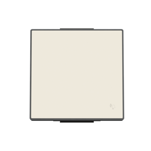 Rocker push button Symbol "bell" for Switchpush button, Single rocker White - Sky Niessen
