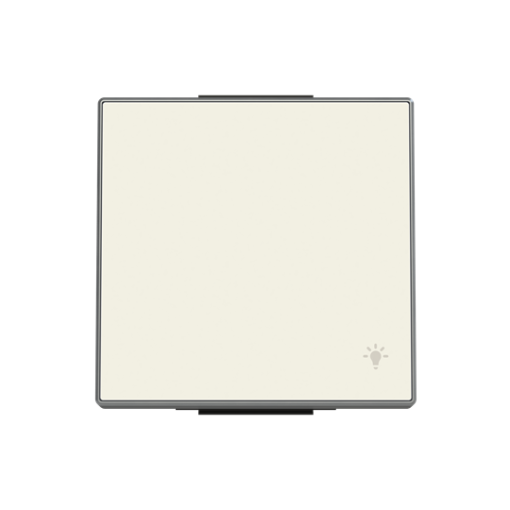 Rocker push button Symbol "light" for Switchpush button, Single rocker White - Sky Niessen