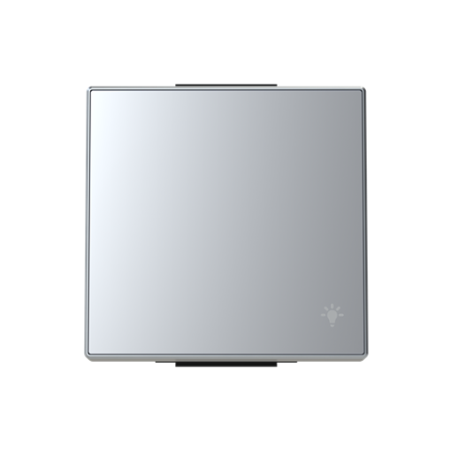 Rocker push button Symbol "light" for Switchpush button, Single rocker Silver - Sky Niessen