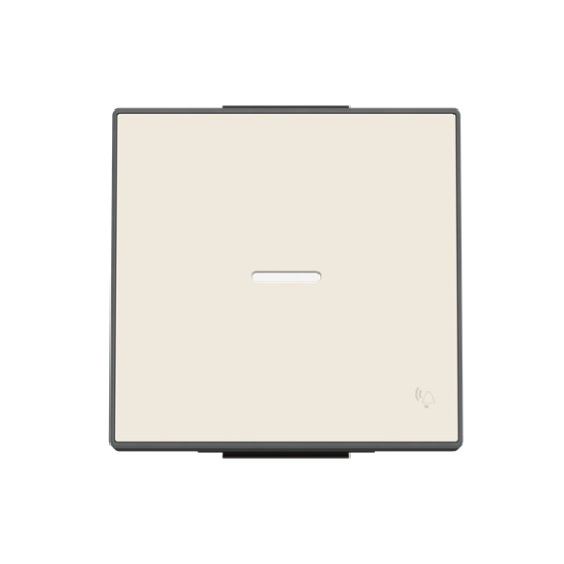Rocker push button Symbol "bell" for Switchpush button, Single rocker White - Sky Niessen