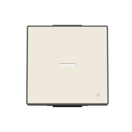 Rocker push button Symbol "light" for Switchpush button, Single rocker White - Sky Niessen
