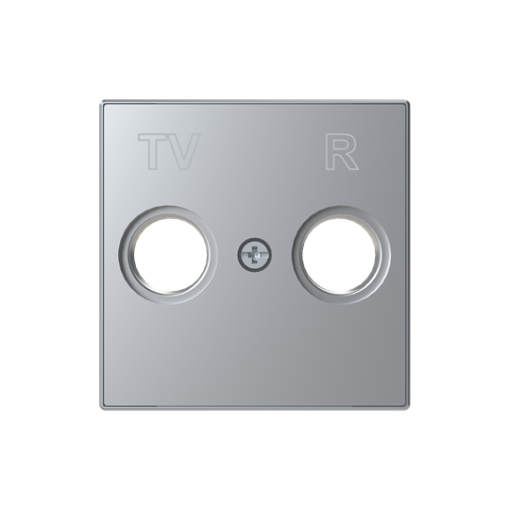 Cover TVR SAT 1 gang Silver - Sky Niessen